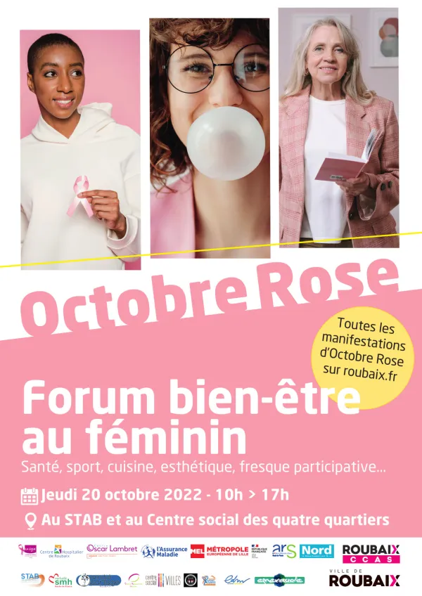 Octobre rose 2022 : Programmes des manifestations dans les Hauts de France