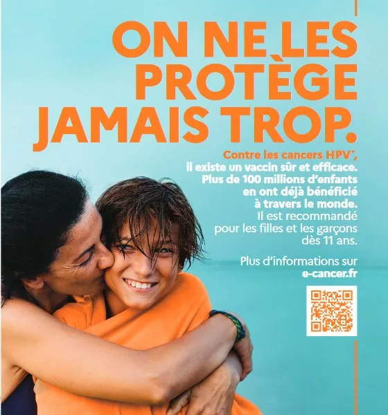 Affiche d’information sur la vaccination contre les cancers HPV
